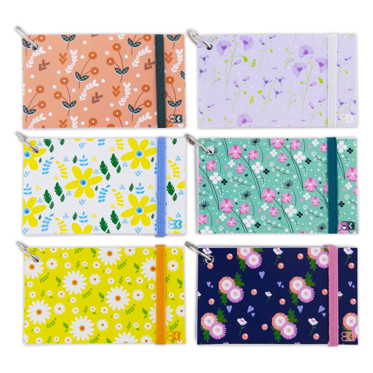 BAZIC Ruled White Index Card Fashion Poly Cover w/ Ring 3" x 5" 100 Ct.